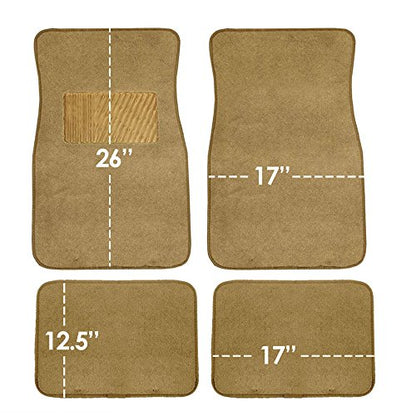 FH Group F14403BEIGE Alfombrilla de alfombra beige con almoh