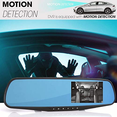 Pyle Espejo retrovisor de cámara para salpicadero, monitor D