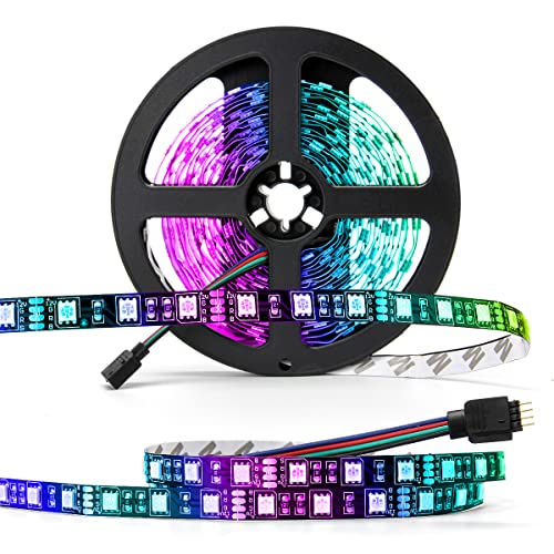 SUPERNIGHT Tira de luces LED RGB 5050, 16.4 pies, 300 LED, l