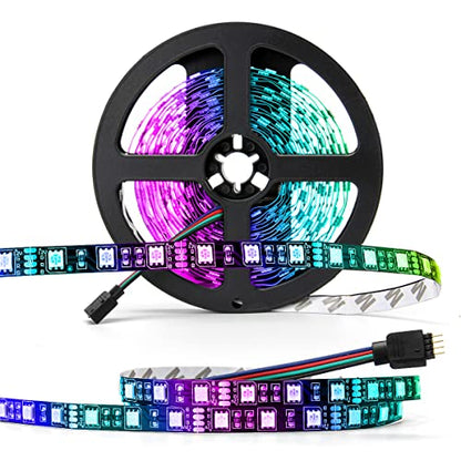 SUPERNIGHT Tira de luces LED RGB 5050, 16.4 pies, 300 LED, l