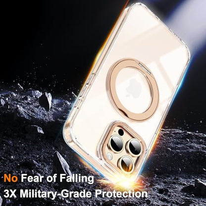ZHK Funda magnética con anillo giratorio de 360° para iPhone
