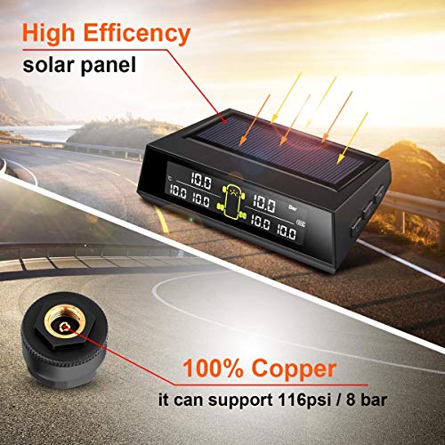 Sistema de monitoreo de presión de neumáticos TPMS para RV,
