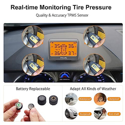 Sistema de monitoreo de presión de neumáticos TPMS solar, si
