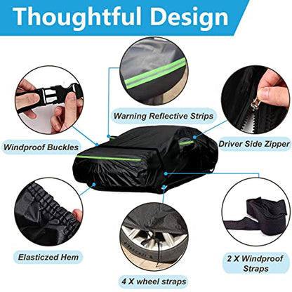 Fundas impermeables para automóvil Chevy Camaro 2010-2023, c