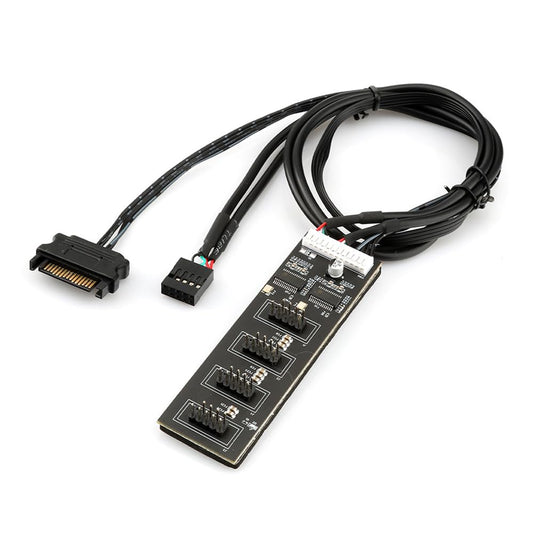 ZORZA Divisor de cabezal USB de 9 pines con alimentación SAT