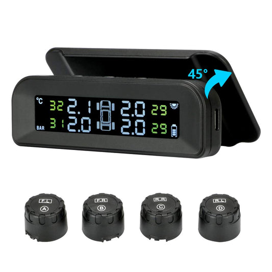 Sistema de monitoreo de presión de neumáticos TPMS solar ina