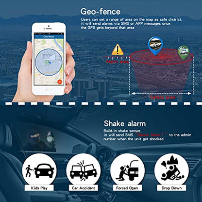 Rastreador GPS para vehículos, batería de larga duración de