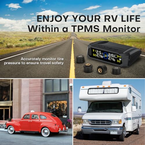 Sistema de monitoreo de presión de neumáticos para RV, M7-3