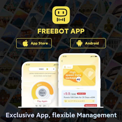 FREEBOT Hotspot móvil 4G LTE con pantalla táctil, enrutador