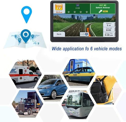 Navegador GPS para coche, camión, RV, último mapa 2025, pant