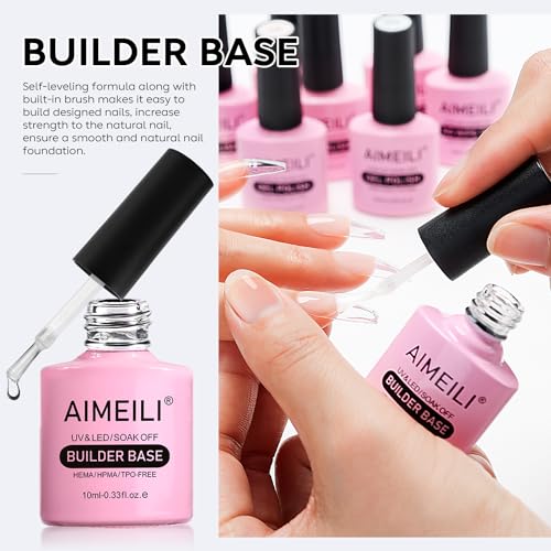 AIMEILI Builder Base - Gel transparente de color transparent