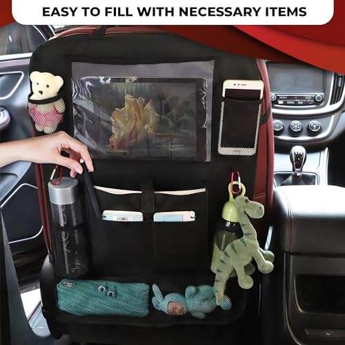 Organizador de asiento trasero de automóvil de 2 piezas, org