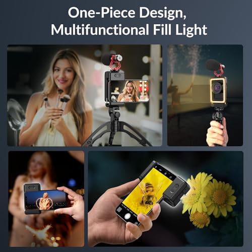 APEXEL Lente macro 15X para iPhone con luz de relleno LED, S