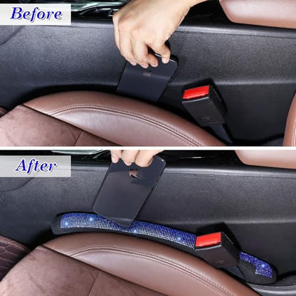 Paquete de 2 rellenos azules para asiento de automóvil, ajus