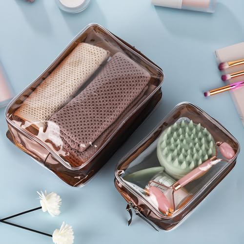 Tbestmax 4 bolsas de maquillaje transparentes para cosmético
