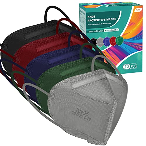 XDX Mascarillas KN95, mascarillas multicolor envueltas indiv