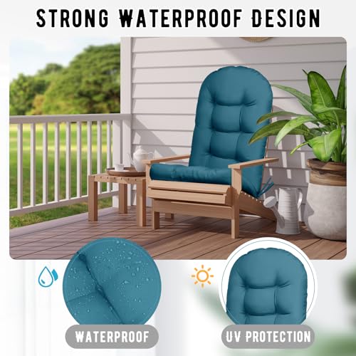 Paquete de 4 cojines Adirondack para silla mecedora, resiste