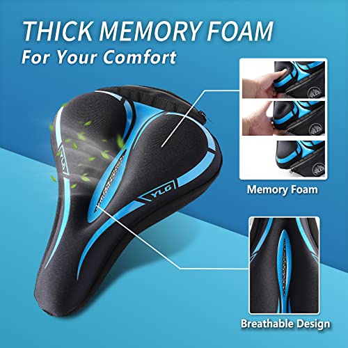 YLG Funda de asiento de bicicleta, espuma viscoelástica y ge