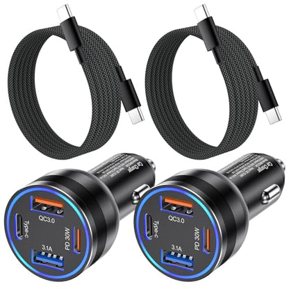 Cargador de coche USB C para iPhone 16/15 Pro Max, cargador