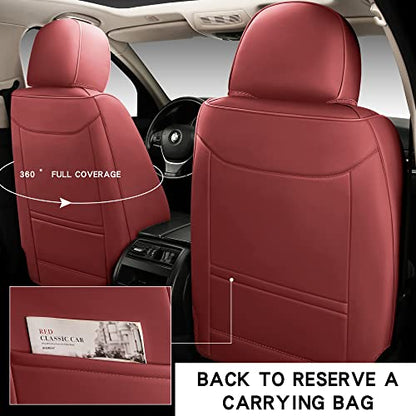 Fundas de asiento de automóvil de cuero de cobertura complet