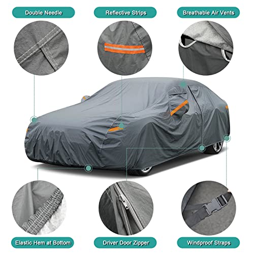 Funda de automóvil de 16 capas impermeable para todo tipo de