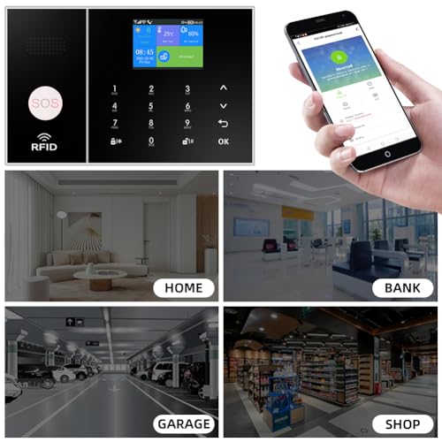 YBJ Sistema de alarma inalámbrico para el hogar, sistema de