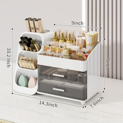 Organizador de maquillaje con cajones para tocador, kit de a