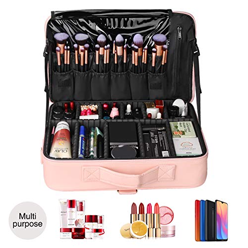 MONSTINA Bolsas de cosméticos de 3 capas para cosméticos, es