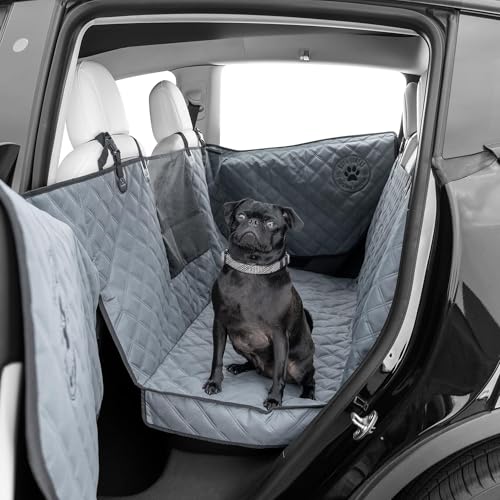 Hamaca para perro para asiento trasero de automóvil con prot