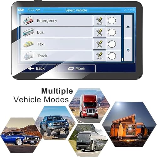 Navegador GPS para automóvil, último mapa 2025 de 7 pulgadas