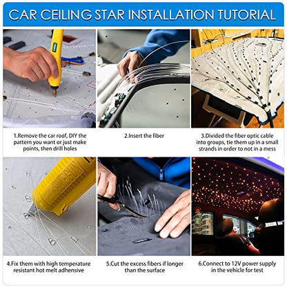 Starlight - Kit de luces de fibra óptica, 10 W, 550 piezas,
