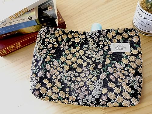 Bolsa de maquillaje estética, bolsa de viaje con cremallera,
