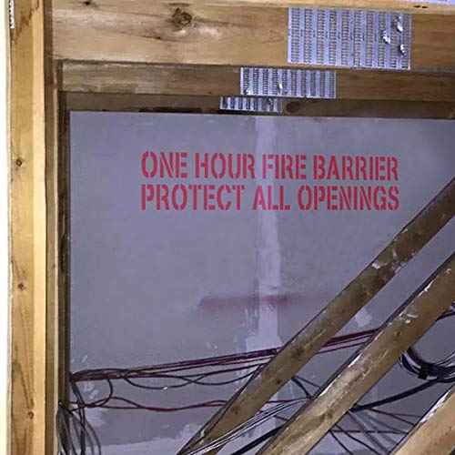 "Una hora barrera contra incendios protege todas las abertur