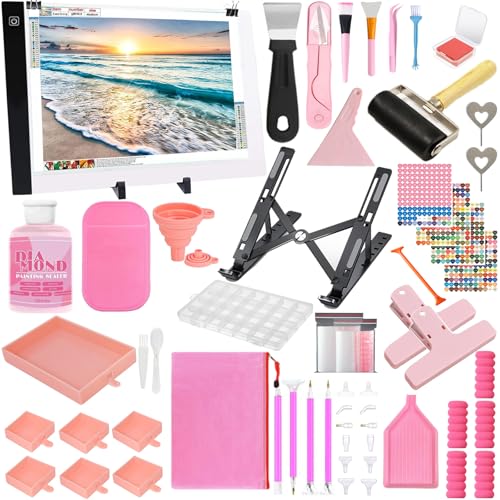XEUZK Kit de accesorios de arte de diamantes todo incluido c