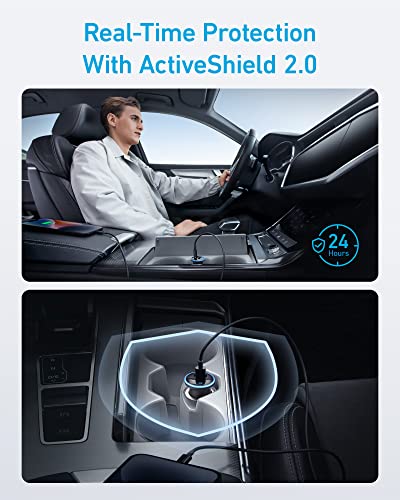 Anker Adaptador de cargador de coche USB C 323, cargador de