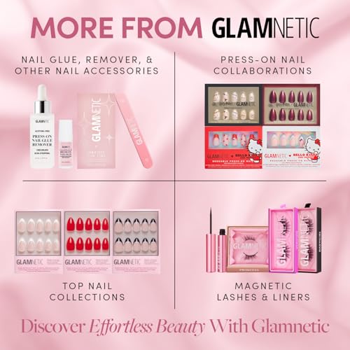 Glamnetic Uñas a presión – Mandarina suave | Naranja almendr
