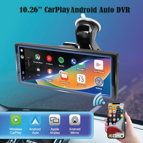 La pantalla inalámbrica portátil para automóvil funciona con
