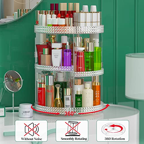Awenia Organizador de maquillaje giratorio de 360 grados, al