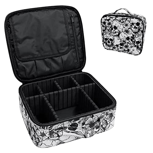 9CH Organizador de bolsas de maquillaje góticas, estuche de