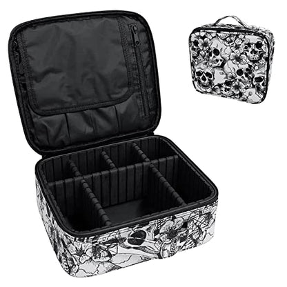 9CH Organizador de bolsas de maquillaje góticas, estuche de