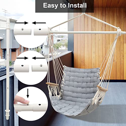 [Actualizado] Silla hamaca colgante con reposabrazos de made
