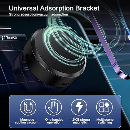 Soporte magnético para teléfono celular, rotación de 360°, s