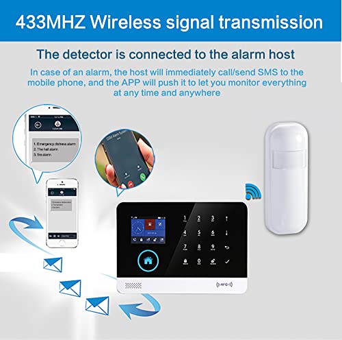 Detector de movimiento PIR inalámbrico antirrobo para sistem