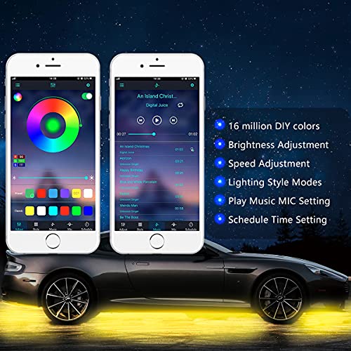 Luces subterráneas para automóvil, luces exteriores intelige