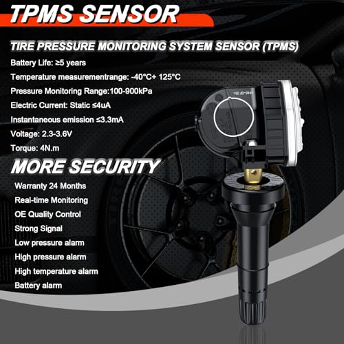 TPMS Sensor 315MHZ Sensores de monitor de presión de neumáti