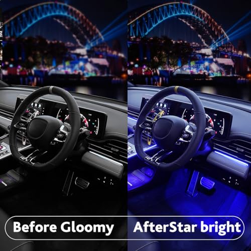 Luces LED para interiores de automóvil, luces RGB interiores