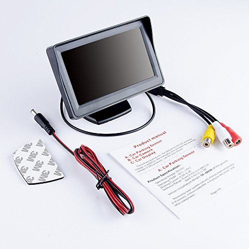 B-Qtech Pantalla LCD TFT a color de 4.3 pulgadas, monitor de