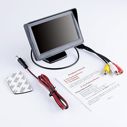 B-Qtech Pantalla LCD TFT a color de 4.3 pulgadas, monitor de