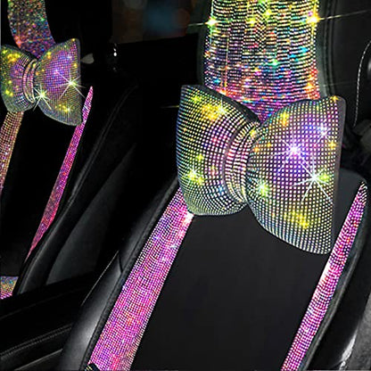 Juego de 4 accesorios brillantes para automóvil, para mujere