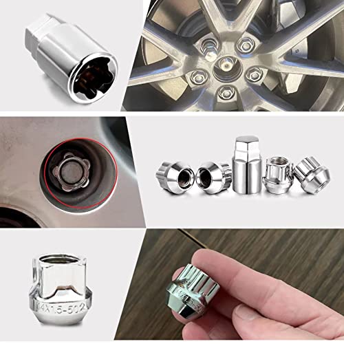 KIKIMO Cerraduras de rueda para Tesla para el modelo S/3/X/Y